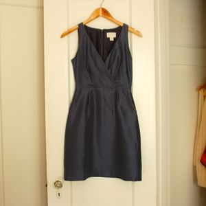 100% Silk J Crew Dress in Portico Blue 00 P